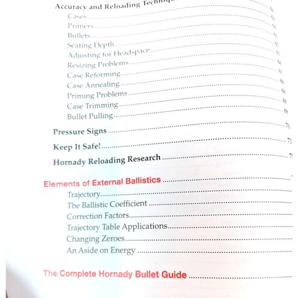 Hornady Handbook of Cartridge Reloading 8th Edition HC 2010 GUC - Picture 7 of 16
